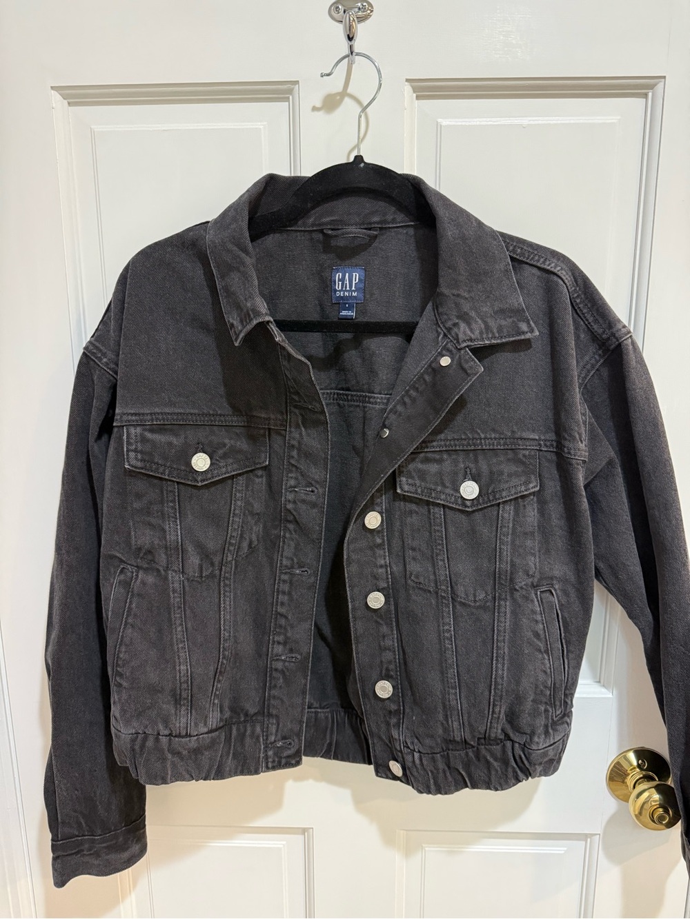 GAP Women’s Charcoal Gray Denim Jacket